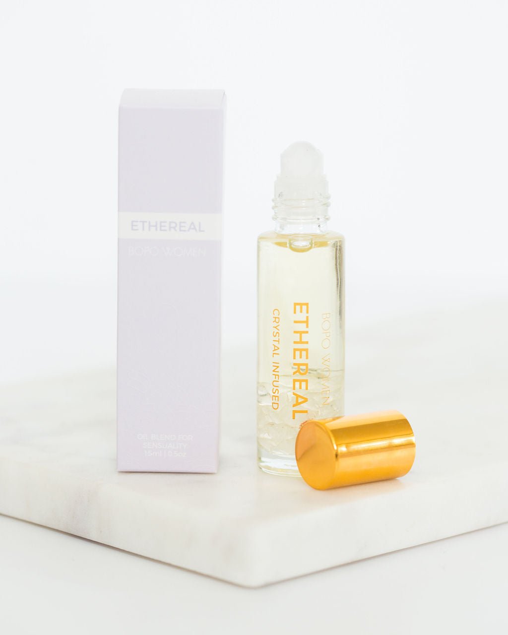 Ethereal Crystal Perfume Roller - Purple Merchant