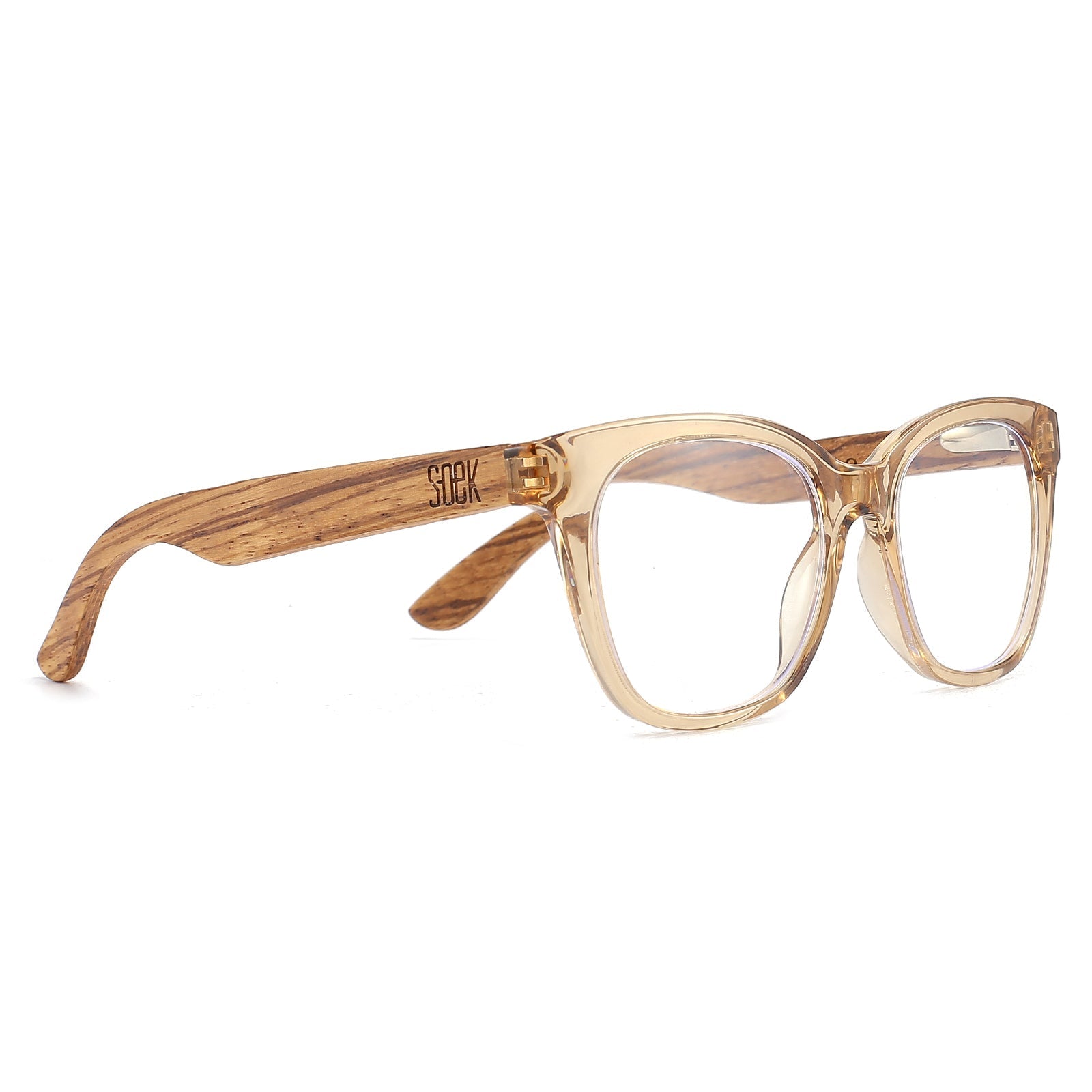 LILA GRACE CHAMPAGNE l Wooden Magnifying Blue Light Reader - Purple Merchant