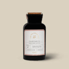 Lullaby Sleep Tea boutique glass jar with cork lid and blush Tea Collective label