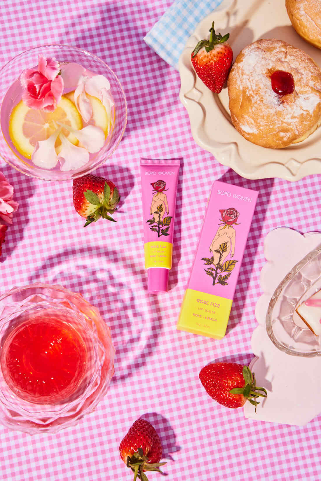 Rose Fizz Lip Balm - Purple Merchant